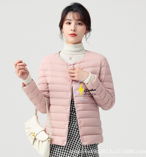 New autumn and winter thin down jacket liner long sleeves women's short style