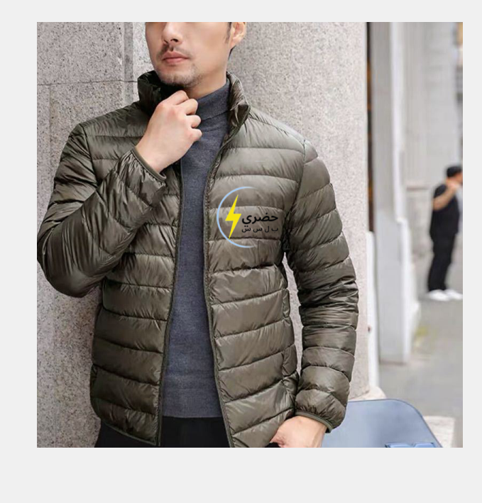 Men's winter autumn down jacket short hooded thickened men's coat