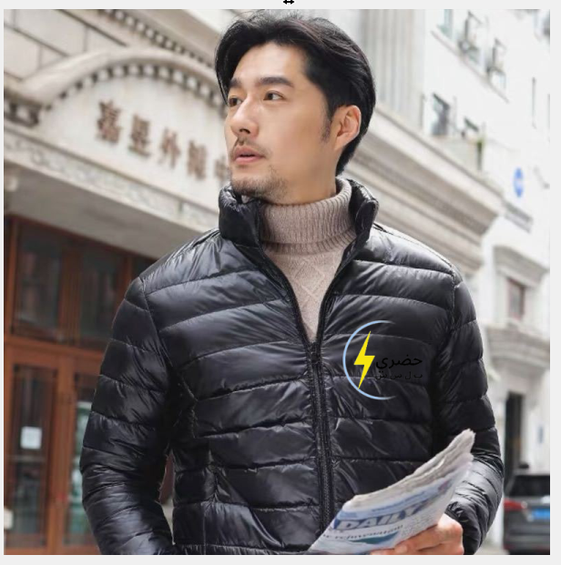 Men's winter autumn down jacket short hooded thickened men's coat